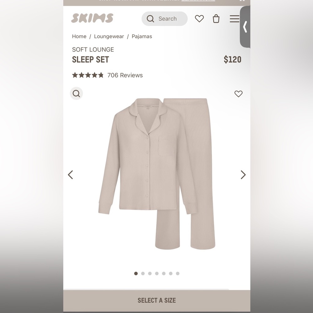 SKIMS SOFT LOUNGE SLEEP SET